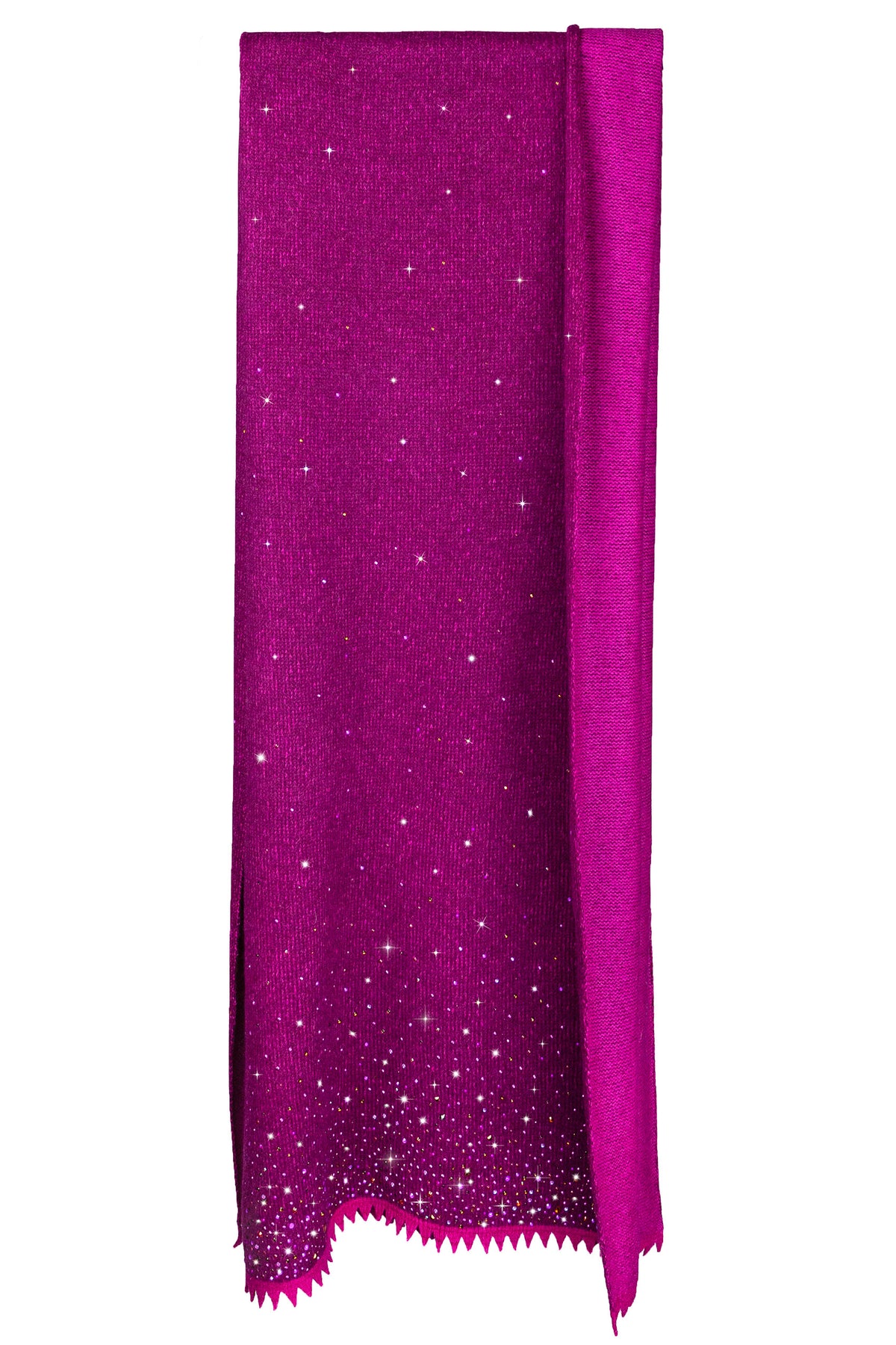 Luxurious cashmere Bordeaux Starry Night Shawl.