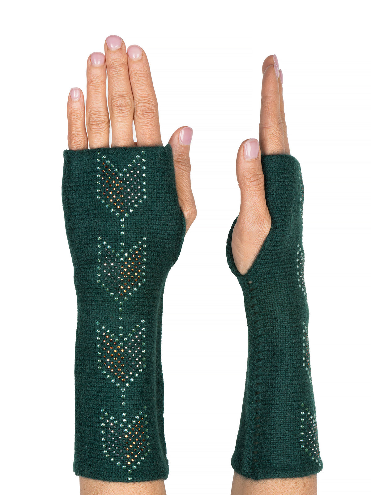 Sashiko Arrow Gloves in Holly