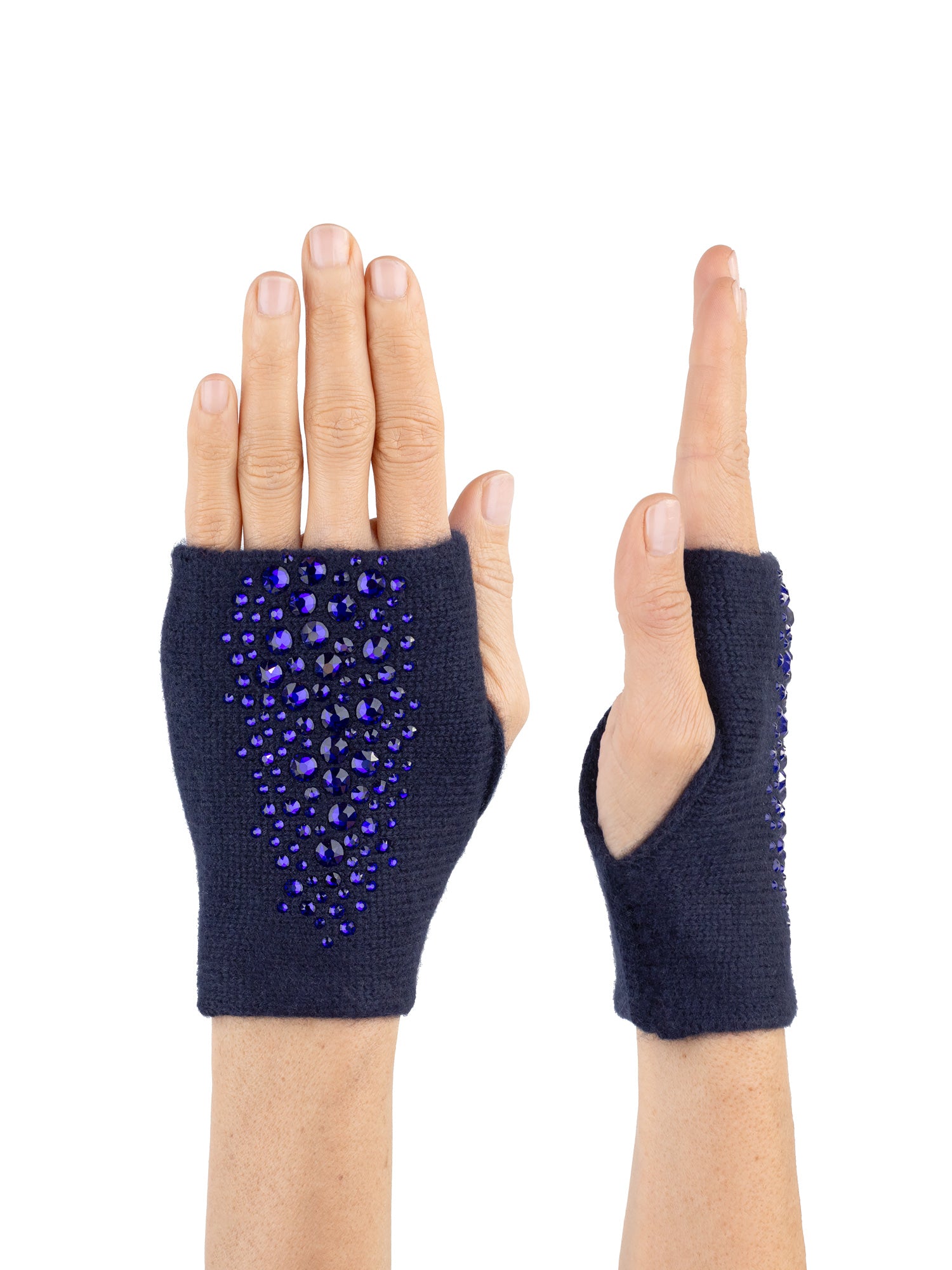 Cashmere Cropped Stingray Fingerless Gloves – Elyse Allen Textiles