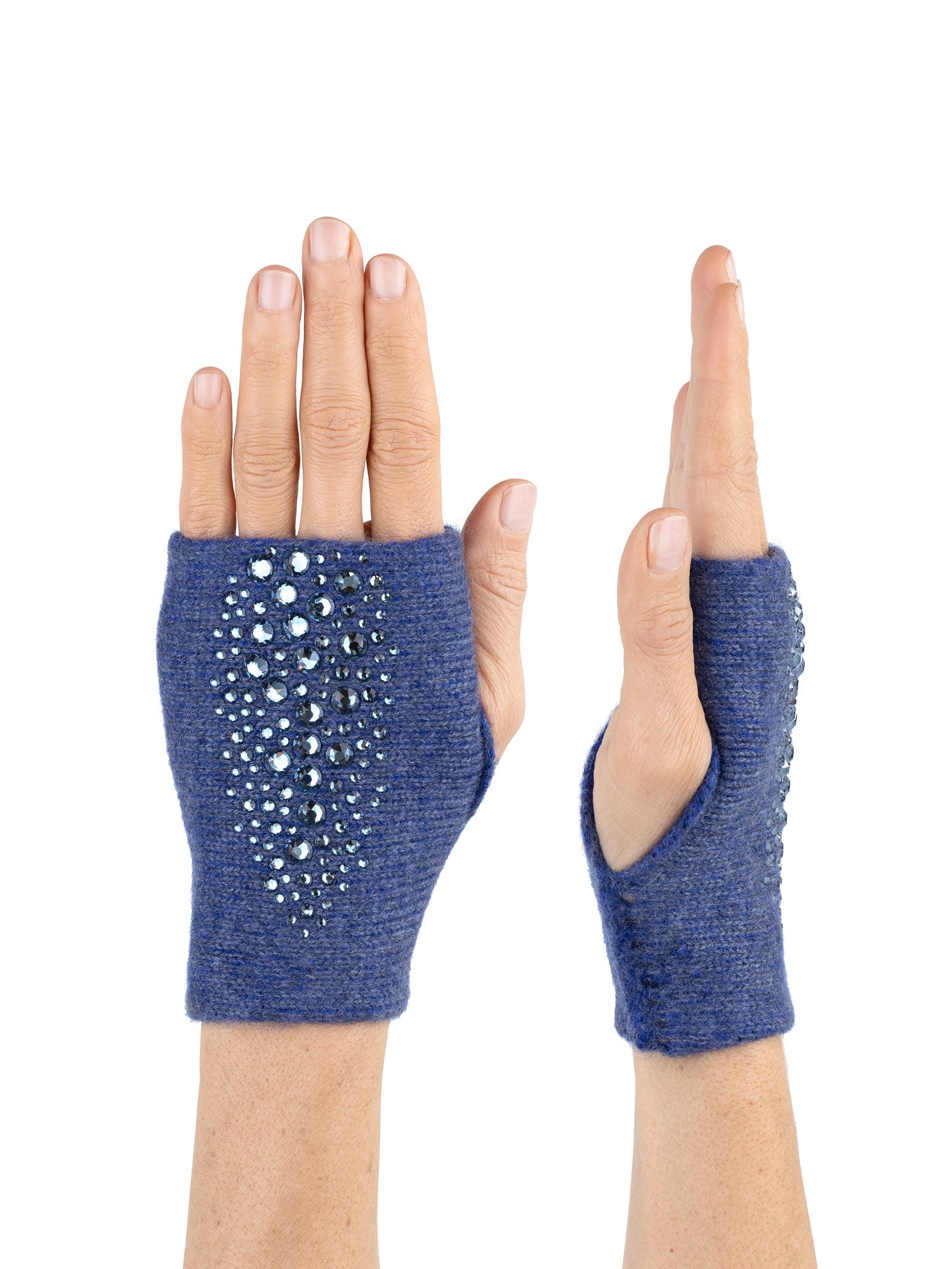 Cashmere Cropped Stingray Fingerless Gloves – Elyse Allen Textiles