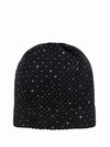 Black Crystal Cloche embellished in a geometric pattern with Swarovski crystals.
