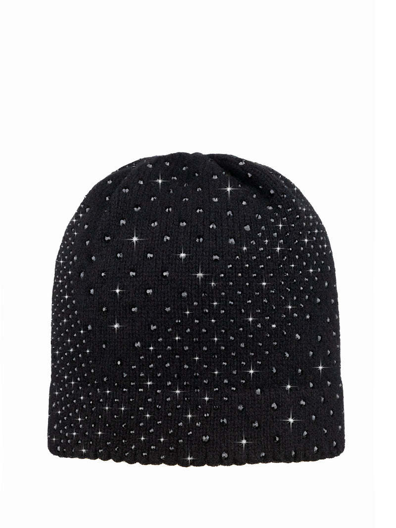 Black Crystal Cloche embellished in a geometric pattern with Swarovski crystals.