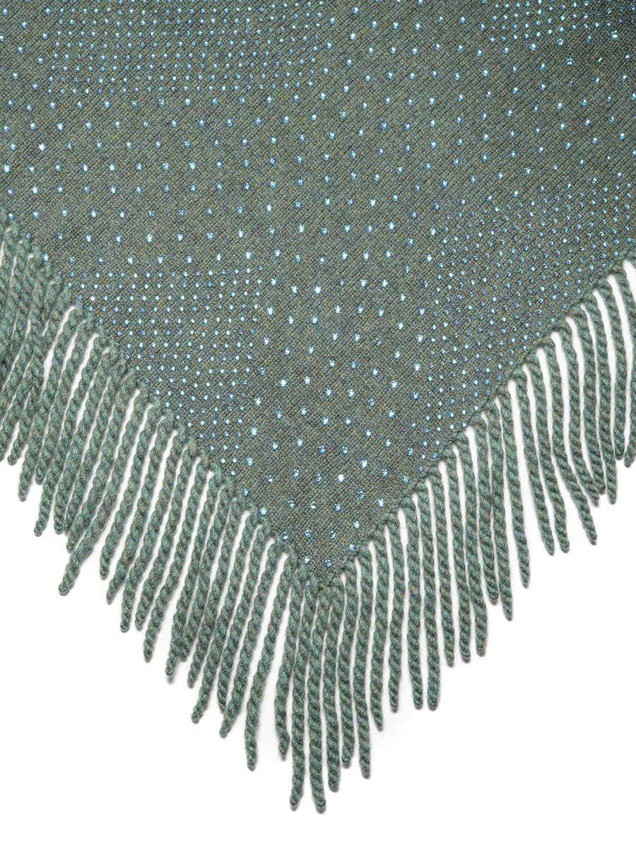 Cashmere Crystal Poncho | Elyse Allen Textiles