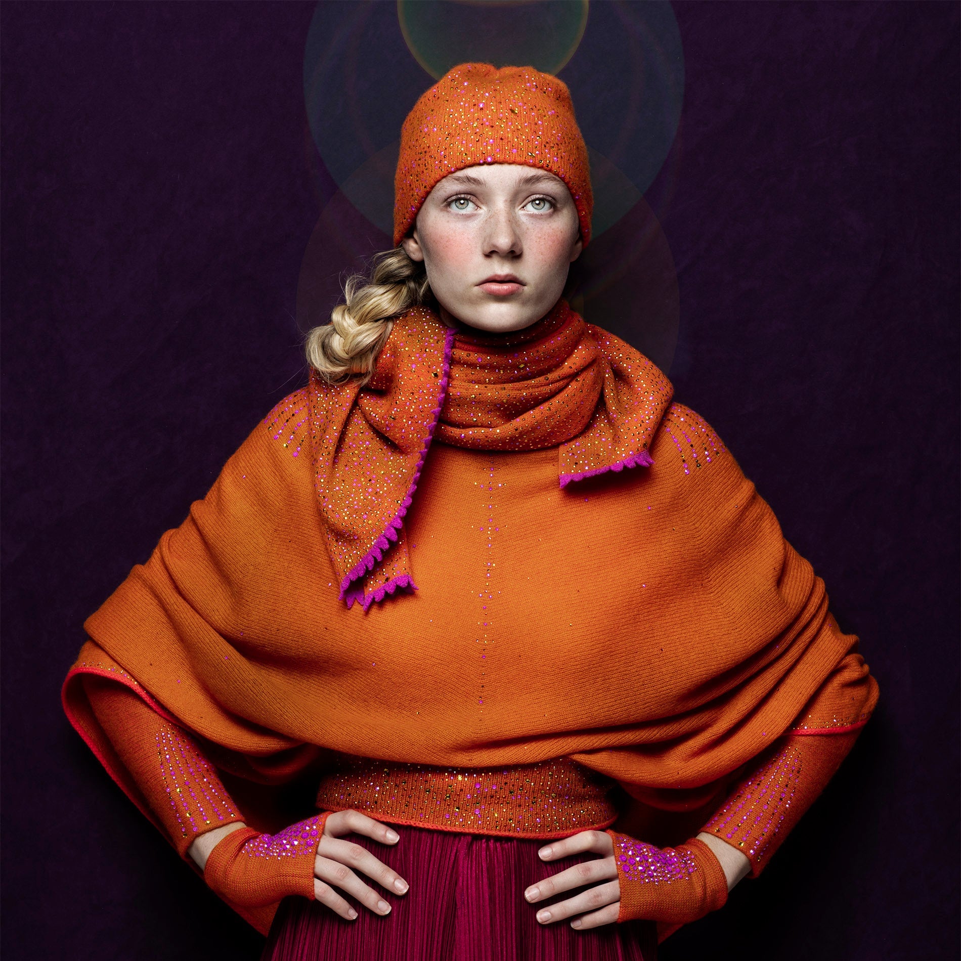 editorial-image for Saffron Epaulette Poncho.