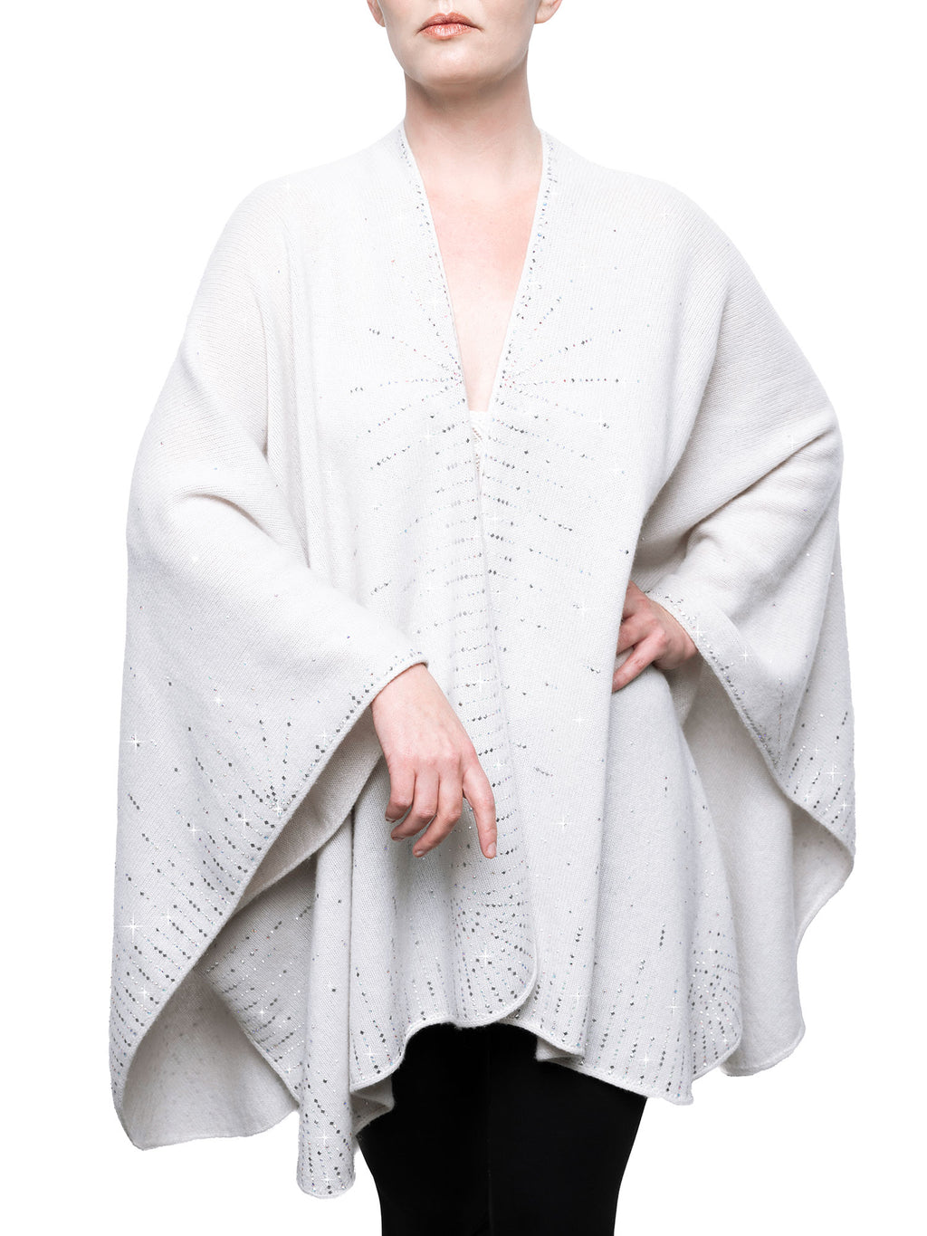 Cashmere Heavy Weight Ruana Cape – Elyse Allen Textiles