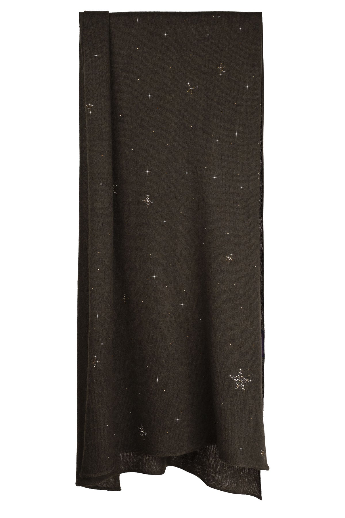 Olive Green Tissue Weight Shooting Star Shawl (sale)