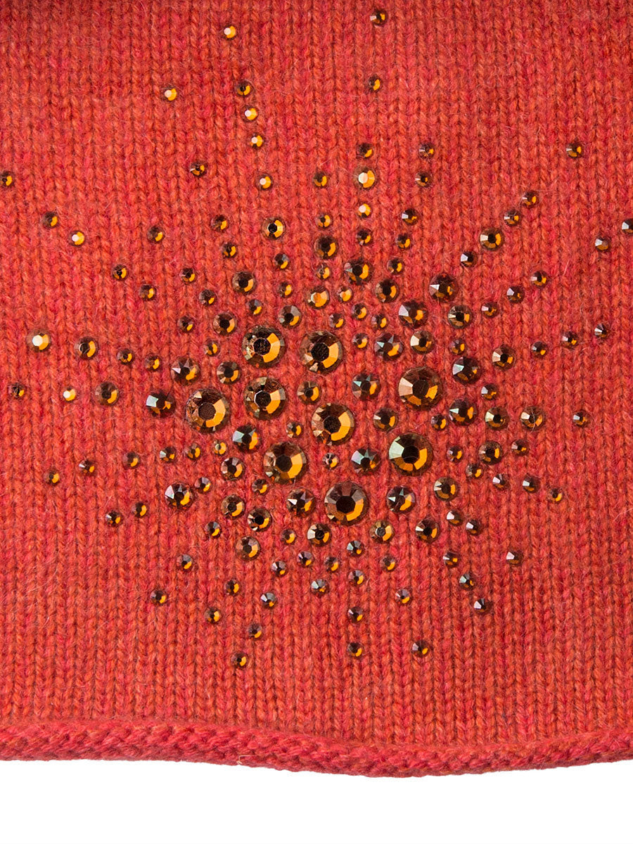 Furnace colored Sea Urchin Hat fabric swatch.