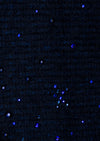 Indigo Mid Length Constellation Gloves fabric swatch.