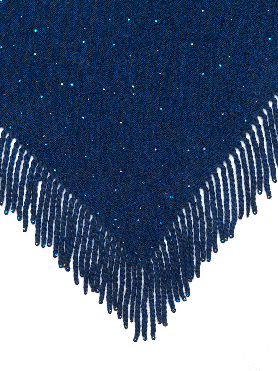 Electric Indigo Constellation Poncho fabric swatch