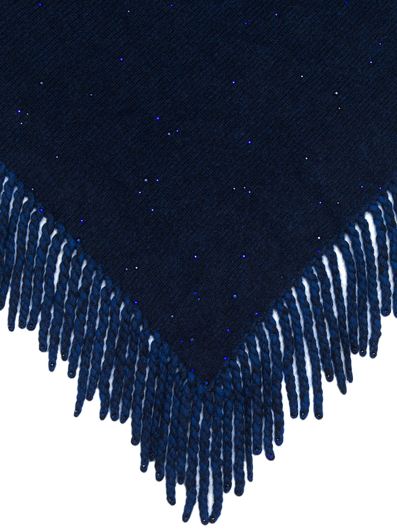 Indigo Constellation Poncho fabric swatch