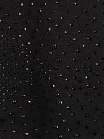 Black Crystal Poncho fabric color swatch