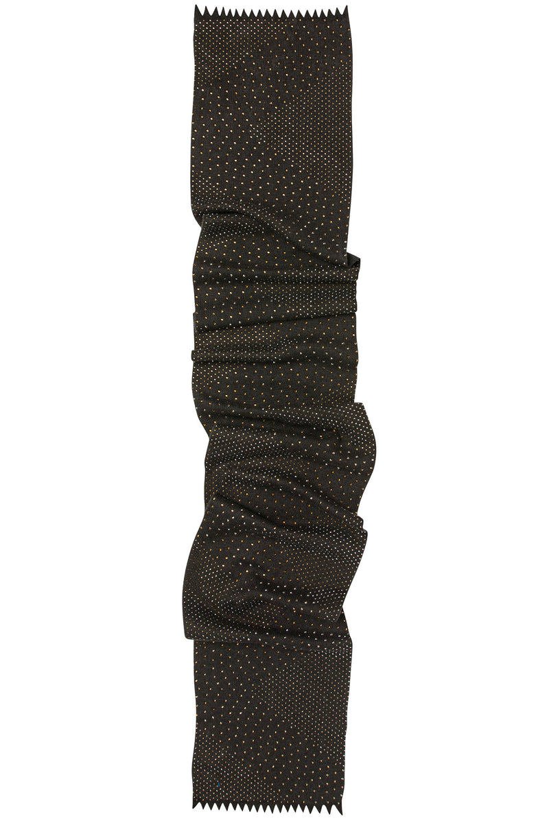 Crystal Scarf with thousands of crystal embellishments. Shown in the color Assam.