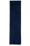 Indigo Crystal Scarf with navy Swarovski crystals in a zig zag pattern.