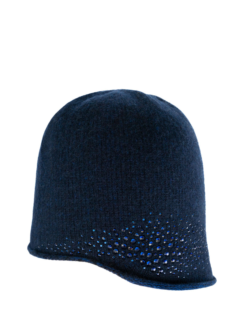 Indigo Dragon Cloche with Indigo colored Swarovski crystals.