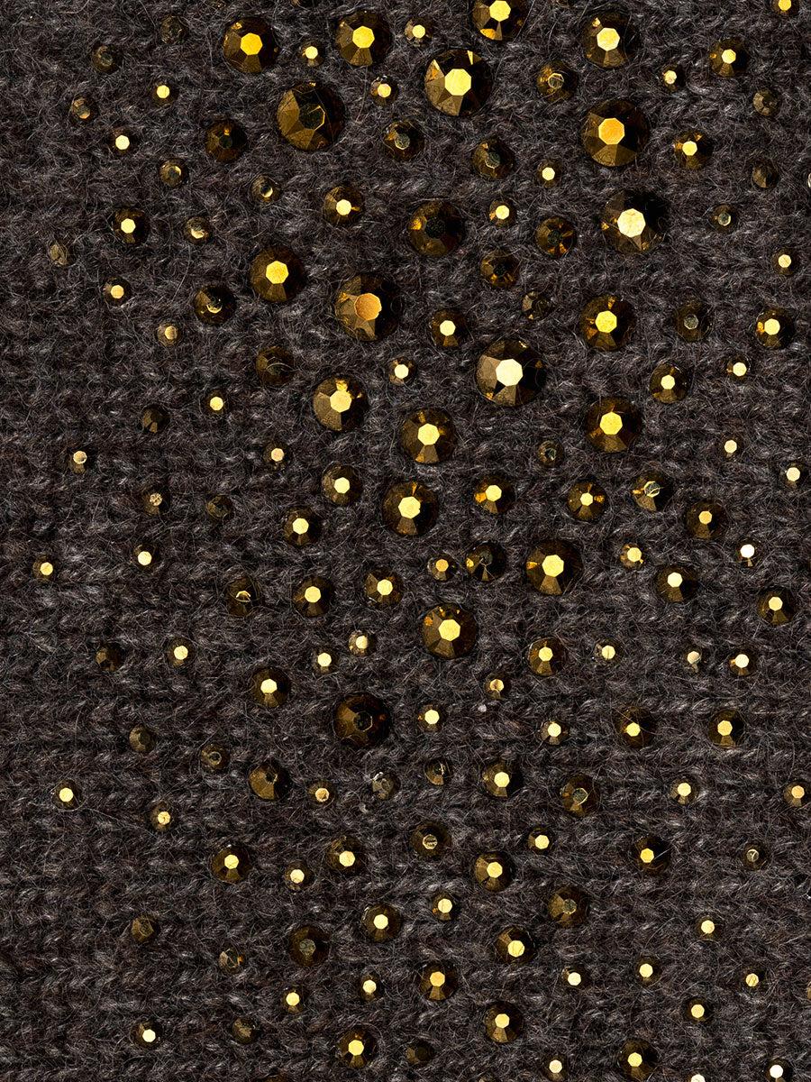 Metallic Brown Dragon Cloche fabric swatch.