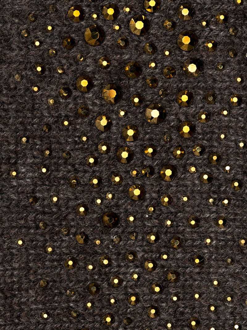 Metallic Brown Dragon Cloche fabric swatch.