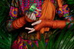 Saffron Featherweight Fingerless Gloves editorial-image.