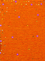 Saffron colored Featherweight Fingerless Gloves fabric swatch.