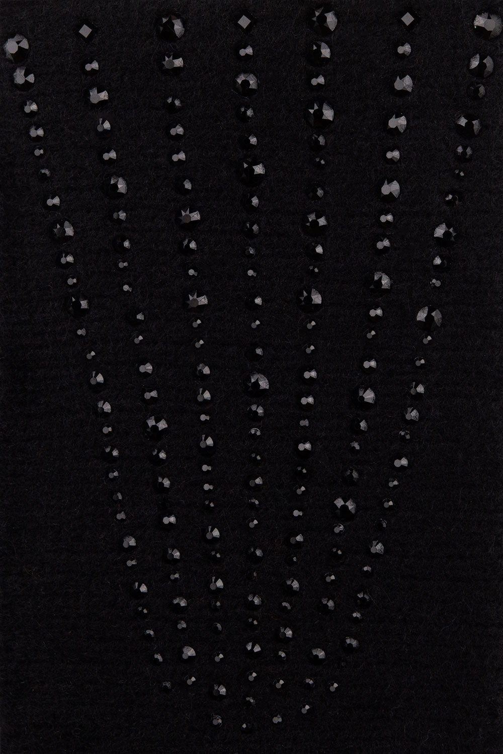 Black Epaulette fabric swatch detail.