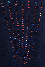 Plum Epaulette fabric swatch detail.