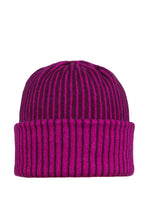 Fuchsia pink cashmere beanie made of fine cashmere by Elyse Allen Textiles.