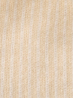 Ivory colored Stripped Fairisle Hat fabric swatch.