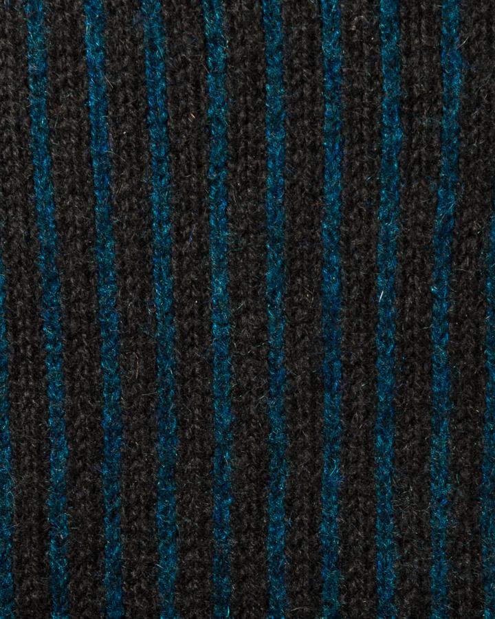 Tourmaline Striped Fairisle Hat fabric swatch