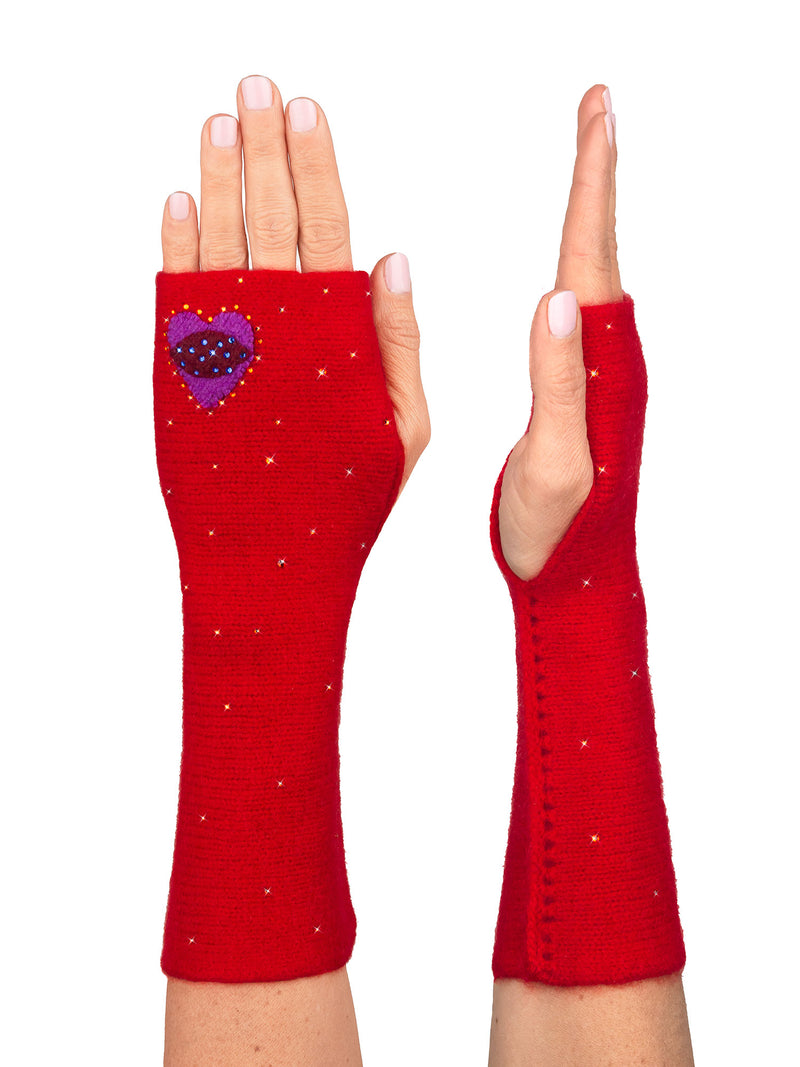 Heart Applique Gloves (sale)