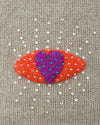 Grey Heart Cloche fabric color swatch