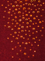 Rust Cropped Hydra Gloves fabric swatch.