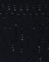 Black Elbow Fringe Lattice Gloves fabric color swatch