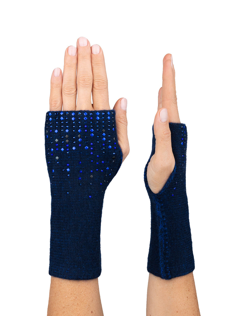 Mid Length Lattice Fingerless Gloves (clearance)