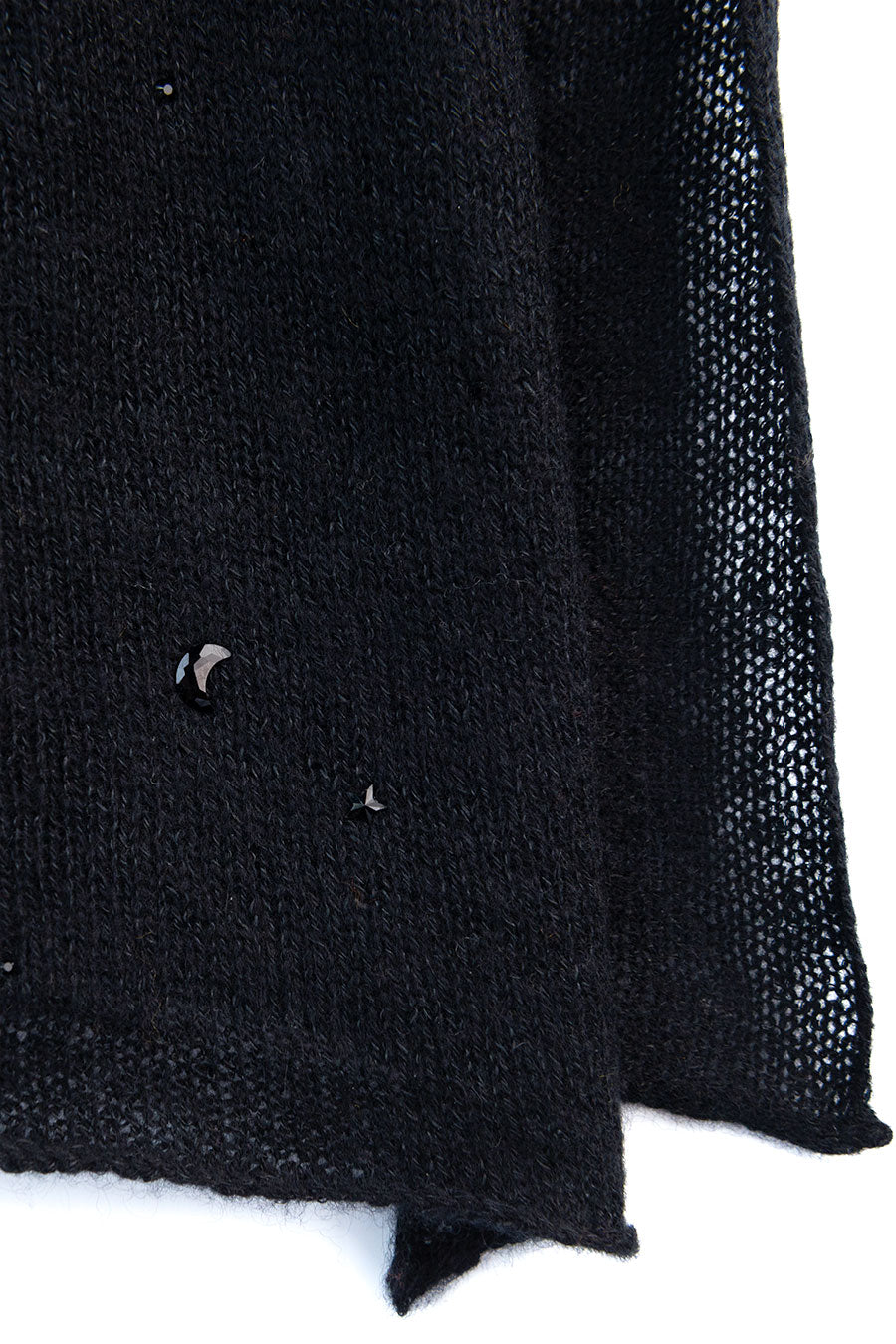 'Black' Night Sky Tissue Weight Scarf (sale)