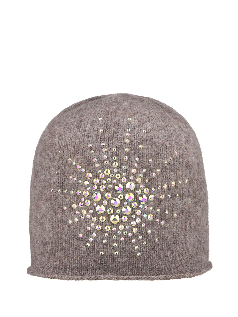 Elk colored cashmere Sea Urchin Cloche by Elyse Allen Textiles.
