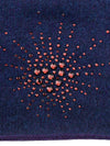Plum fabric swatch for Sea Urchin Cloche with wine colored Swarovski crystals.