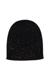 Black cashmere Starry Night Cloche with black European crystals embellished all over.