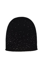 Black cashmere Starry Night Cloche with black European crystals embellished all over.