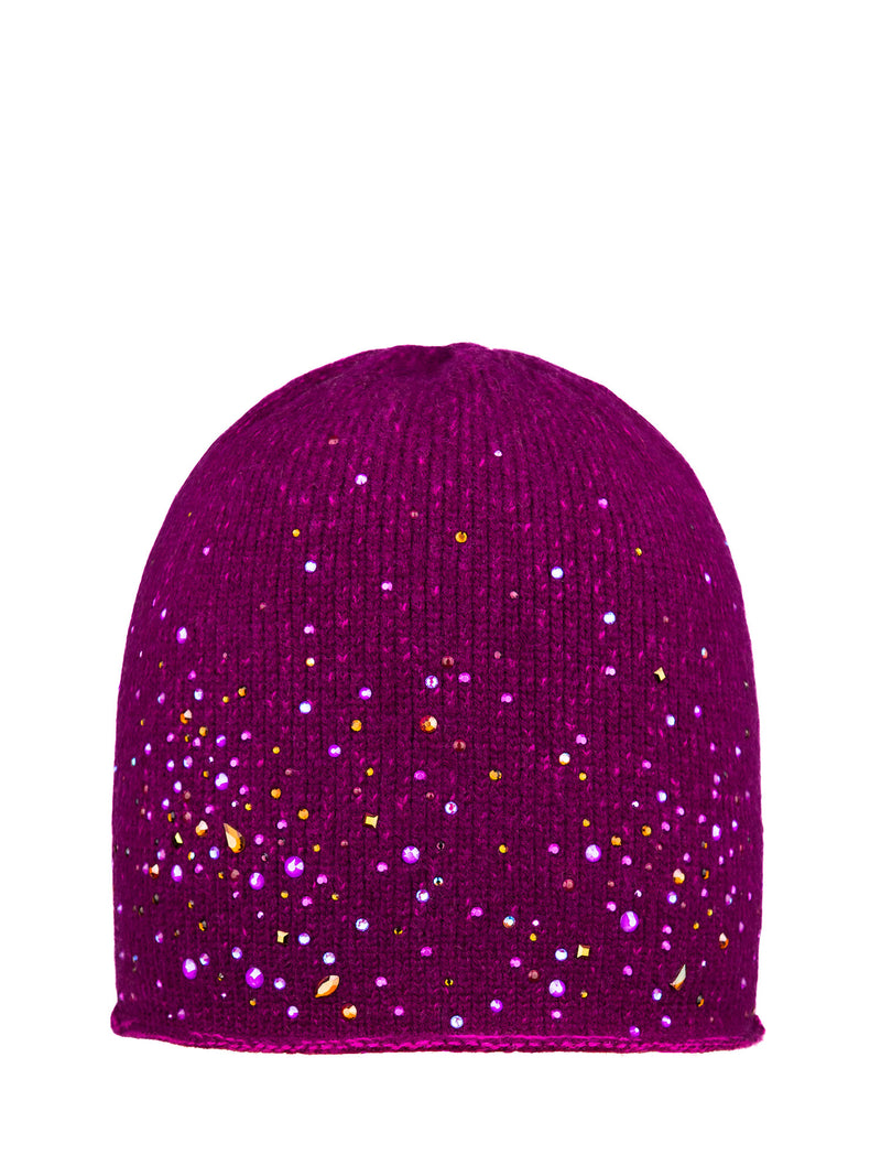 Bordeaux Starry Night crystal embellished winter cloche.