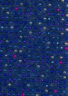 Electric Indigo Mid Length Static Fringe Gloves fabric swatch.