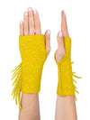 Mid Length Static Fringe Fingerless Gloves (sale)