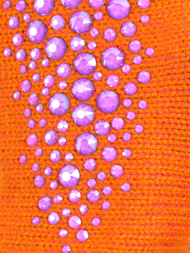 Saffron colored Stingray Glove fabric swatch.