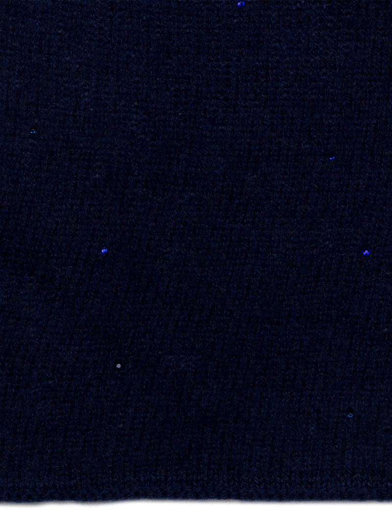 Indigo Tissue Weight Shawl fabric swatch.